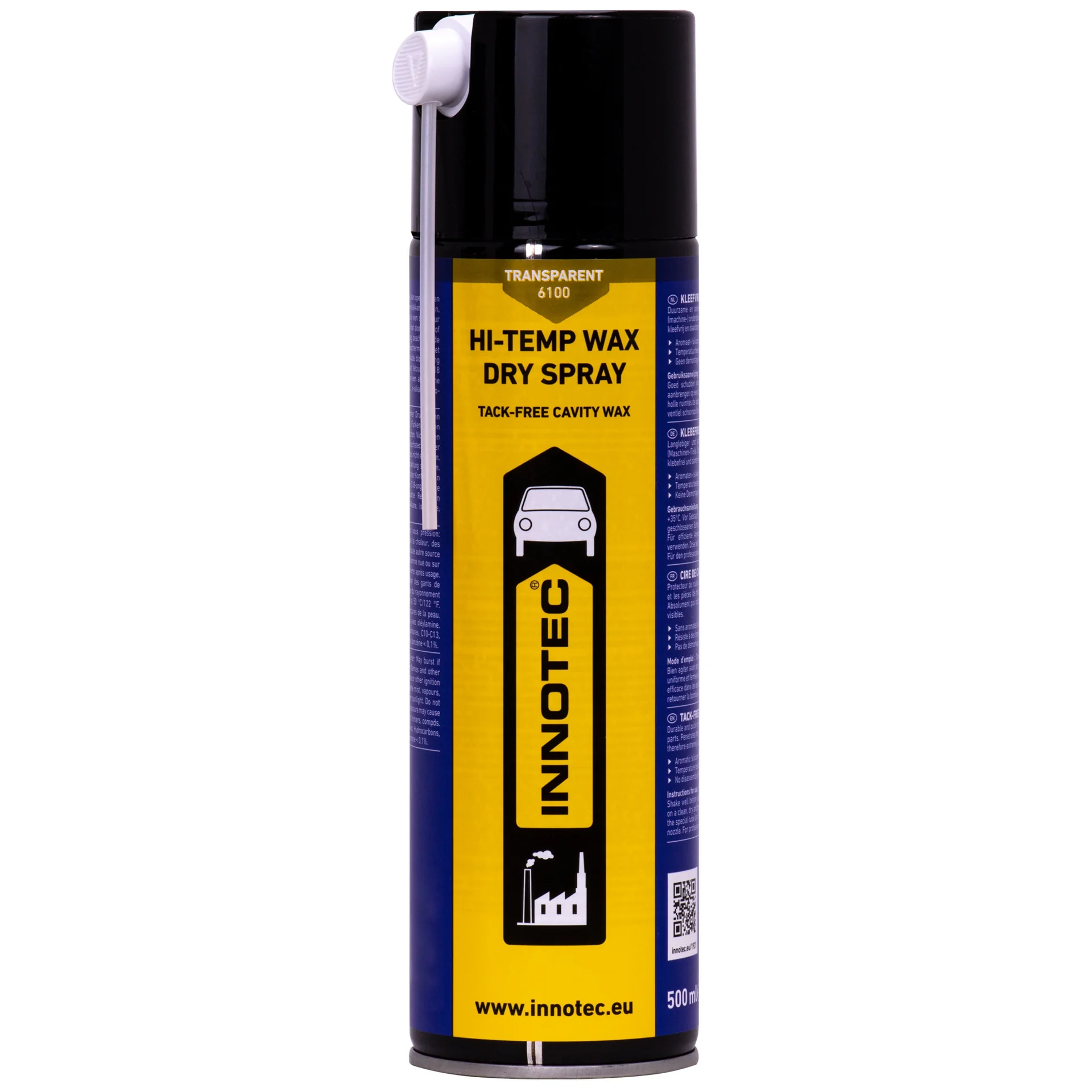 "INNOTEC Hi Temp Wax DRY SPRAY Sprühdose 500ml transparent image"