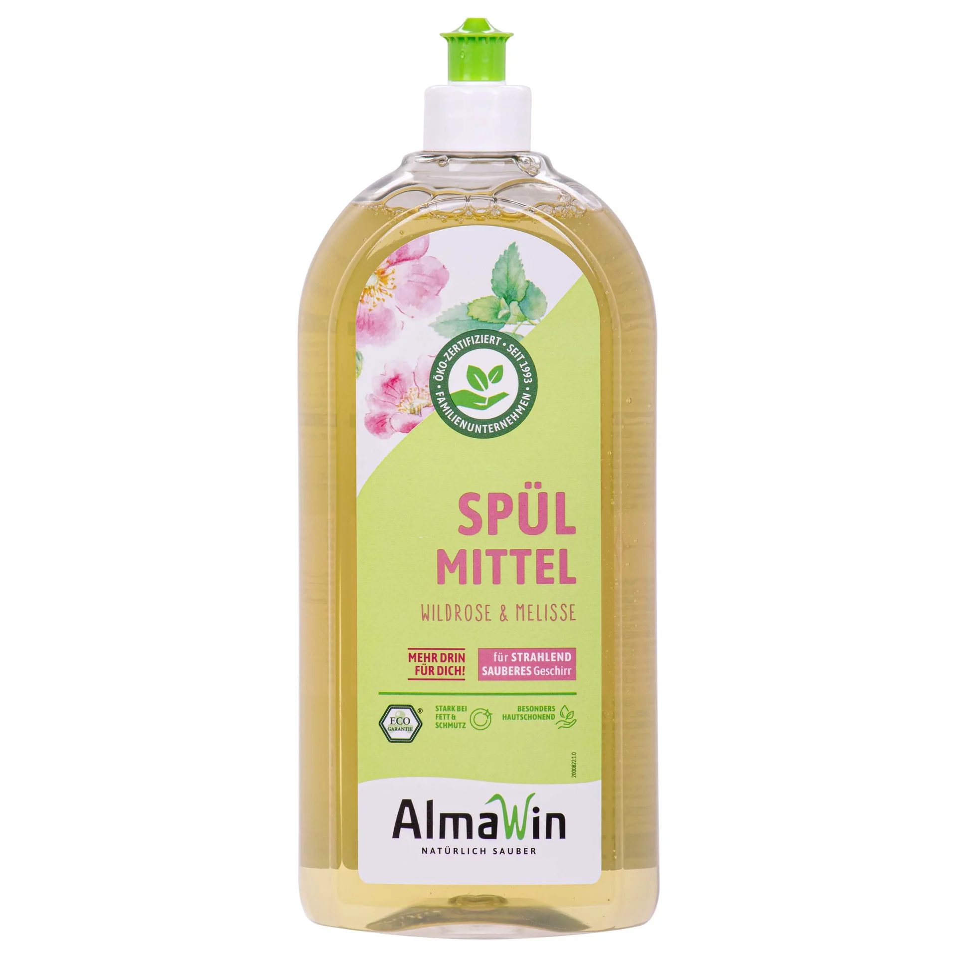 "ALMAWIN Spülmittel Wildrose Melisse 1 Liter image"