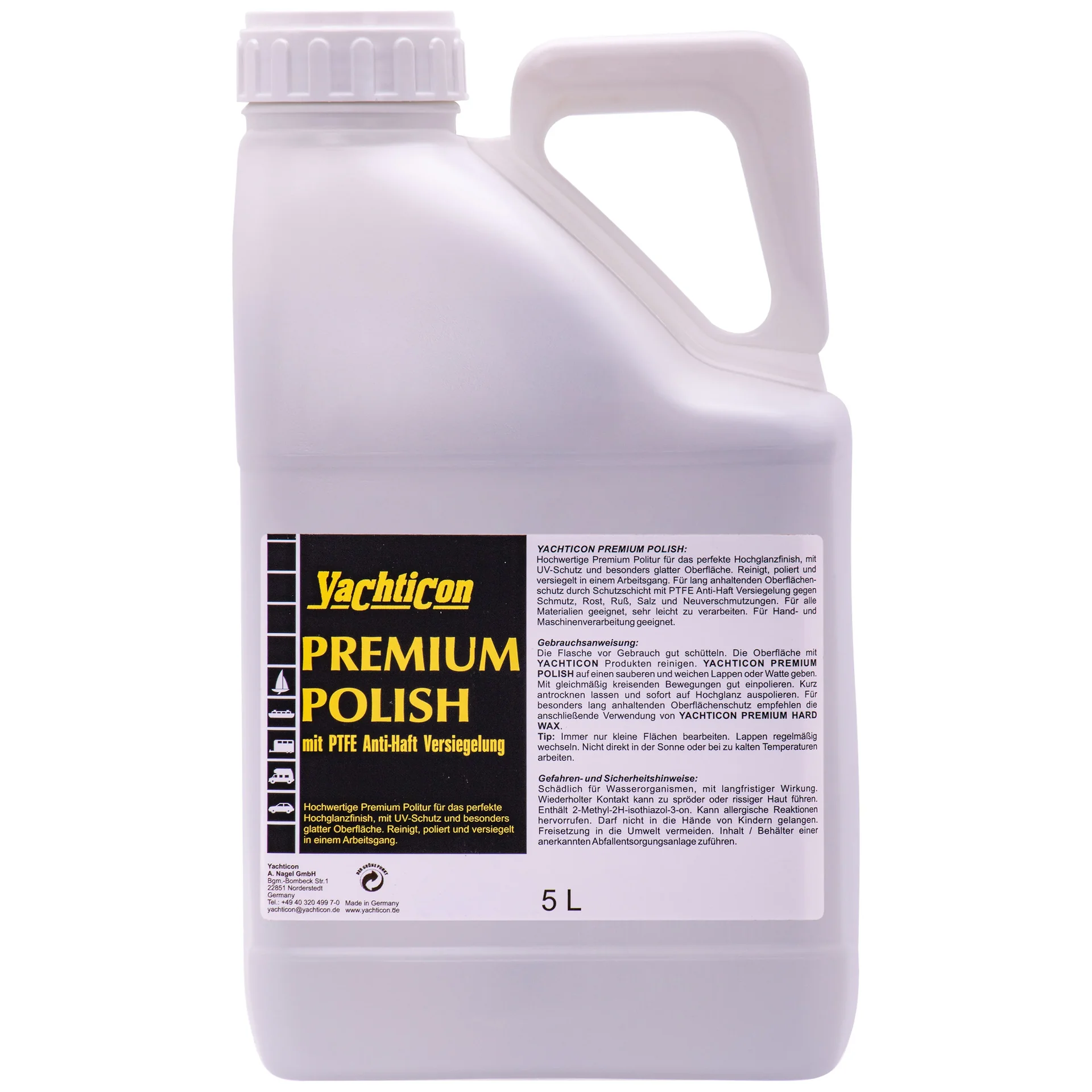 "YACHTICON Premium Polish 5 Liter mit Teflon surface protector image"