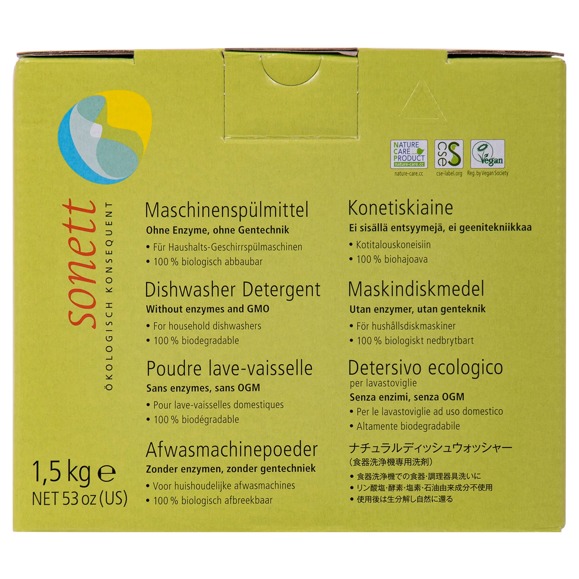 "SONETT Maschinenspülmittel 1,5kg Pulverkonzentrat image"