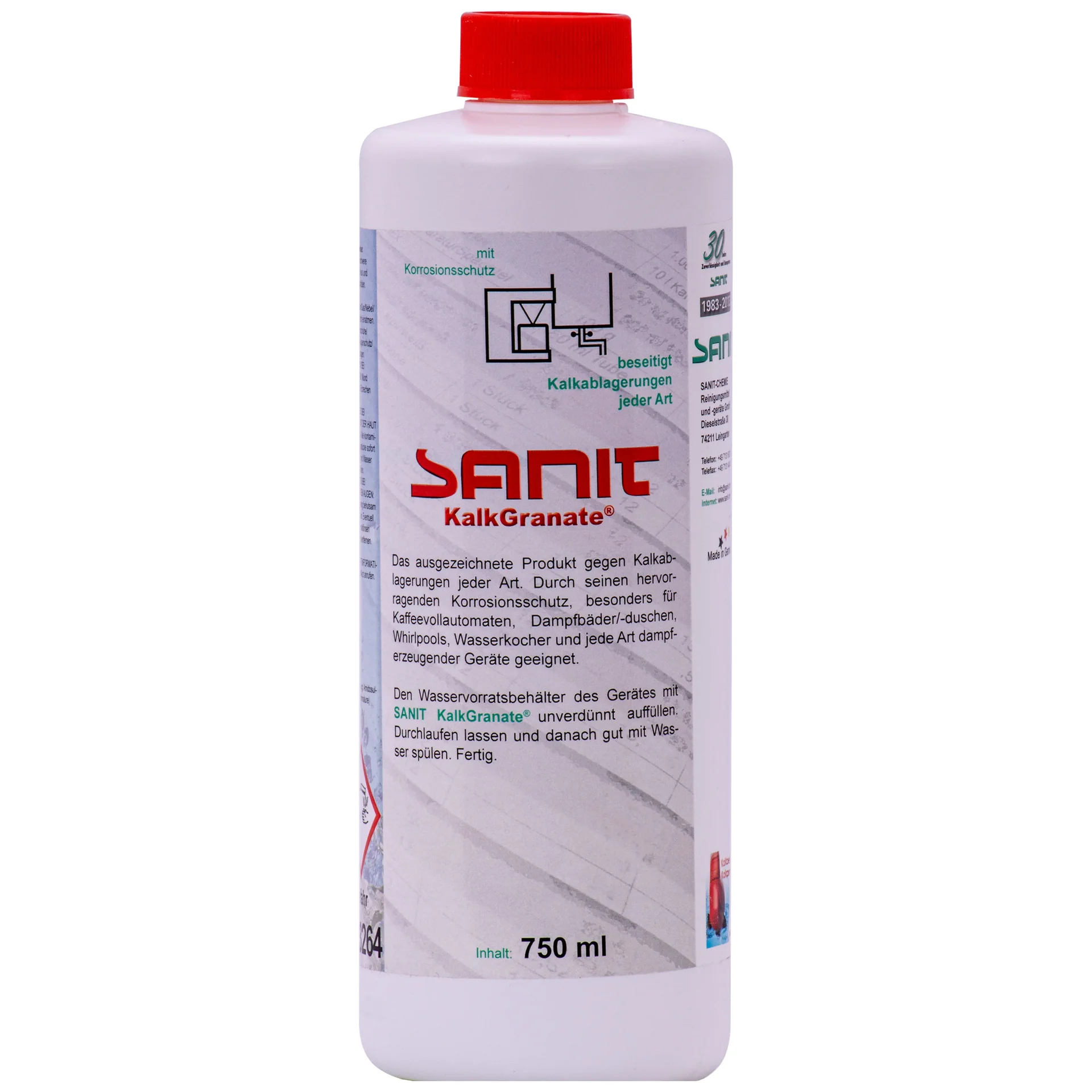 "SANIT Kalkgranate 750 ml Spezialentkalker image"