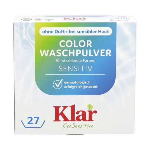 "KLAR Color Waschmittelpulver ohne Duft in verschiedenen Größengebinden Basis Compact Color image"