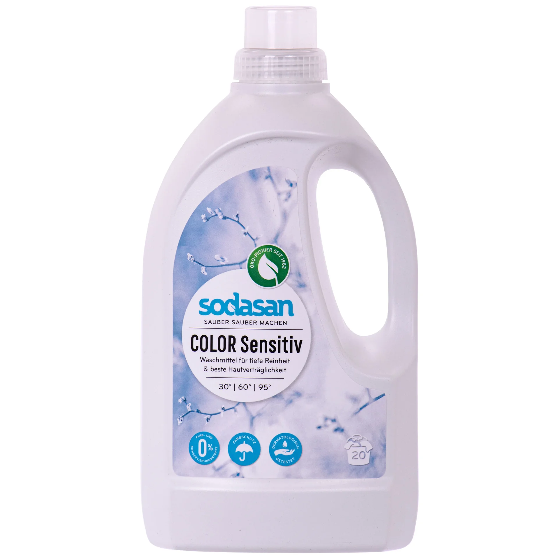 "SODASAN COLOR Sensitive Flüssigwaschmittel in verschiedenen Größengebinde image"