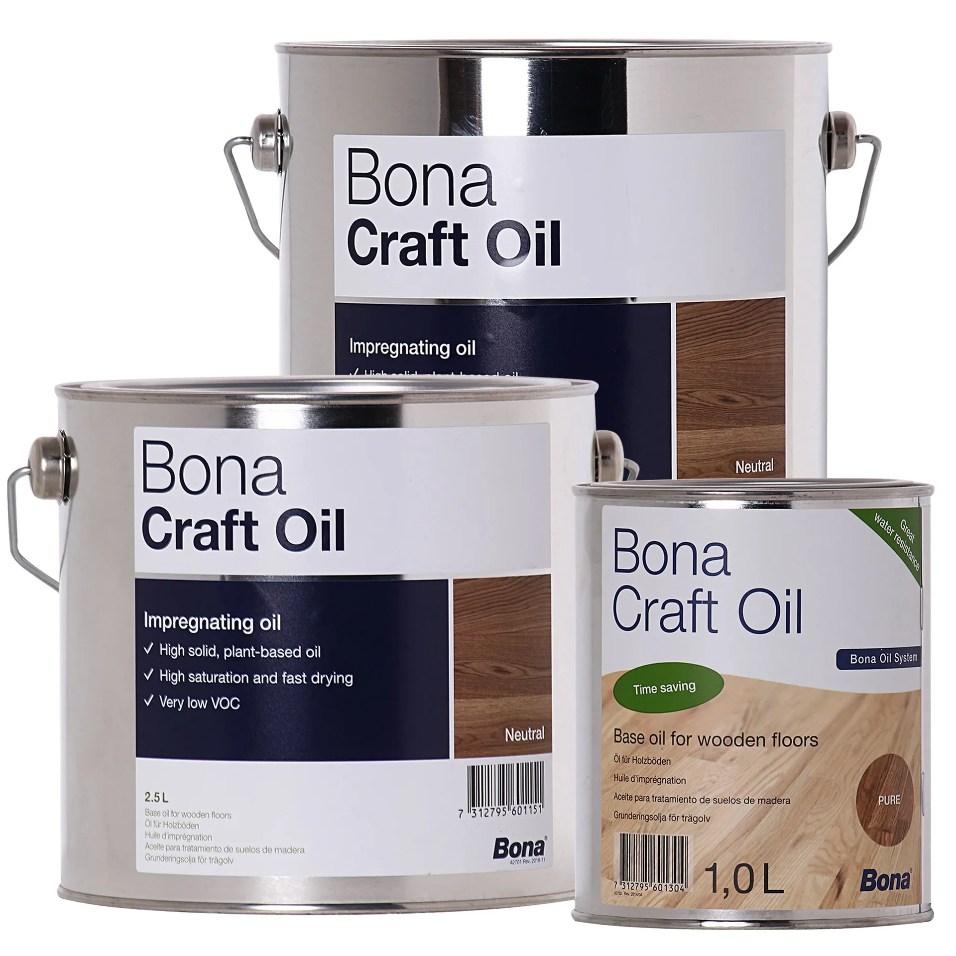 "BONA Craft Oil PURE neutral in verschiedenen Größengebinden image"