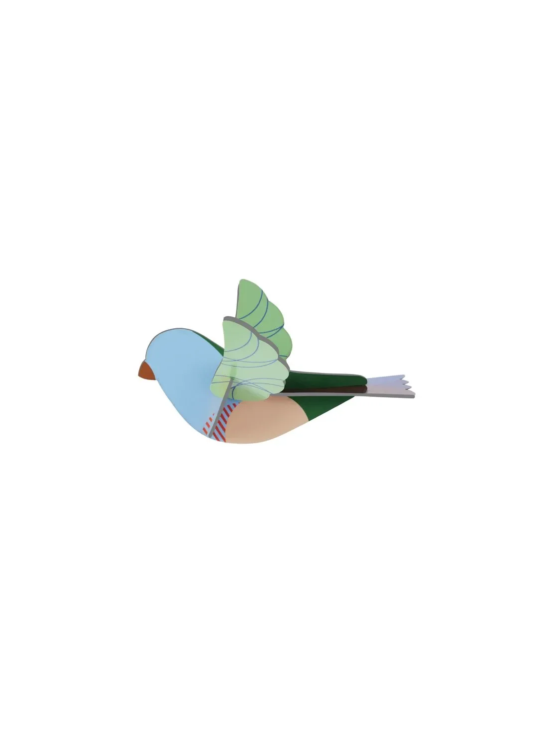 "Studio ROOF Ornament, Bastel-Set, 3D Wandobjekt - Spatz image"