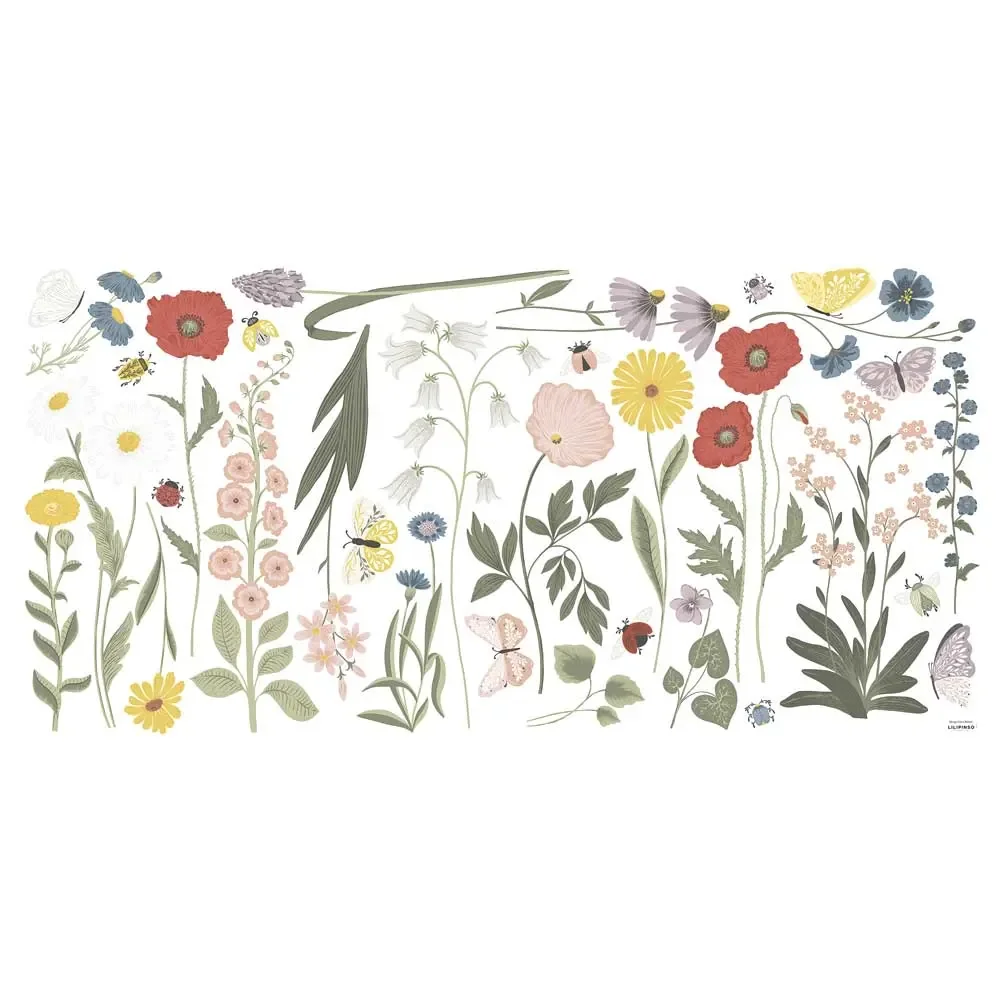 Lilipinso Wandsticker XL Wildblumenblüten