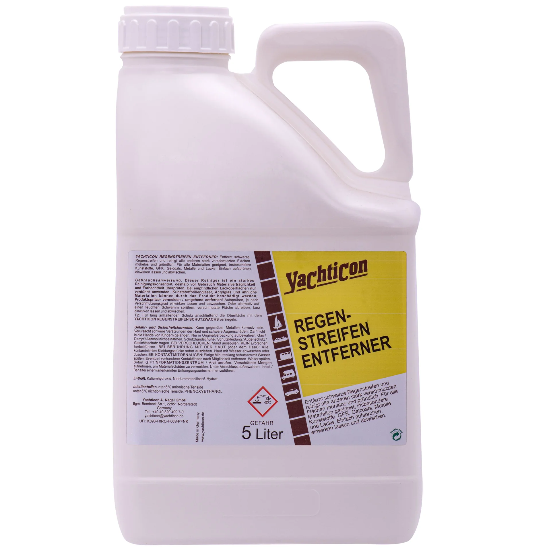 "YACHTICON Regenstreifen Entferner 5 Liter image"