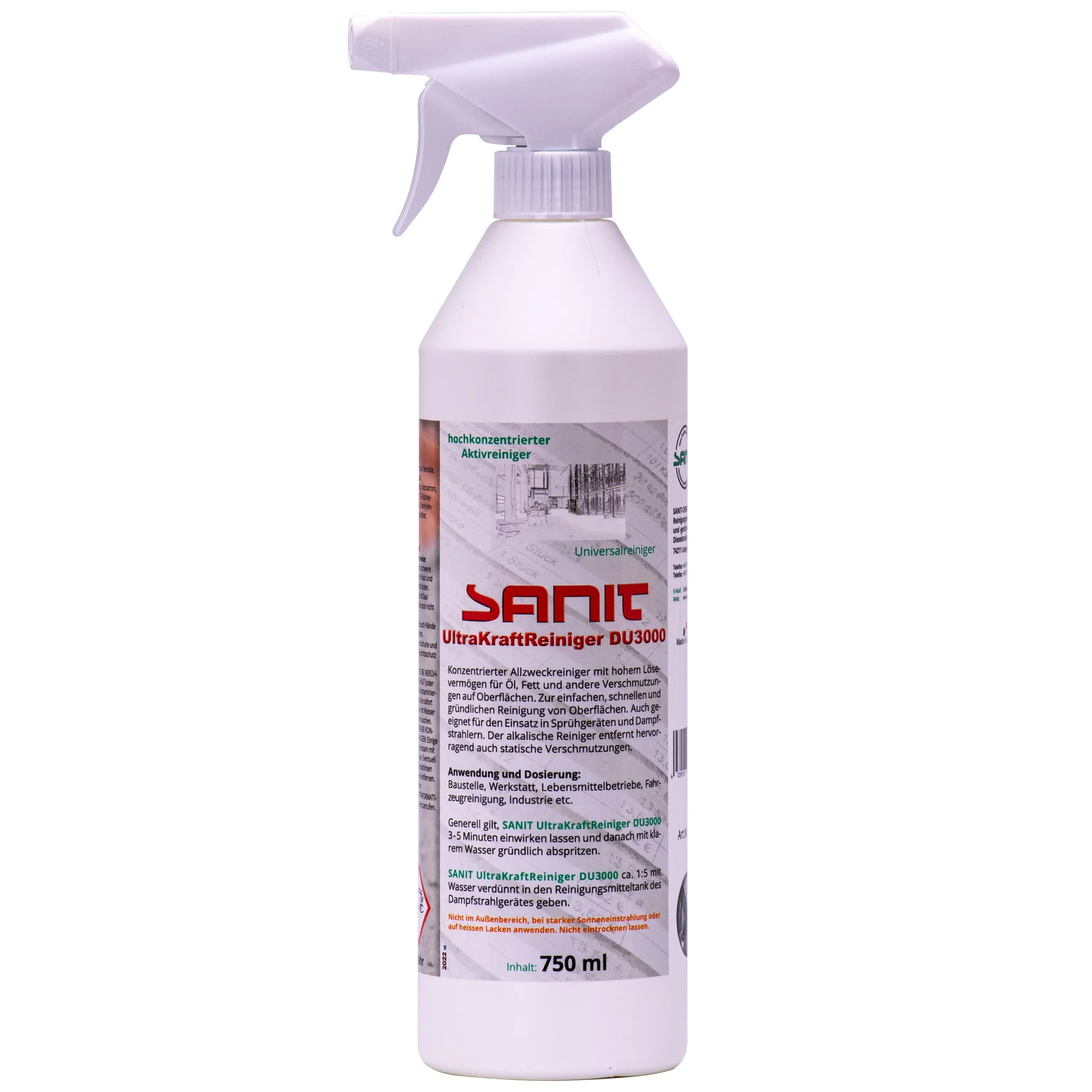 "SANIT Ultra Kraftreiniger DU 3000 - 750 ml image"