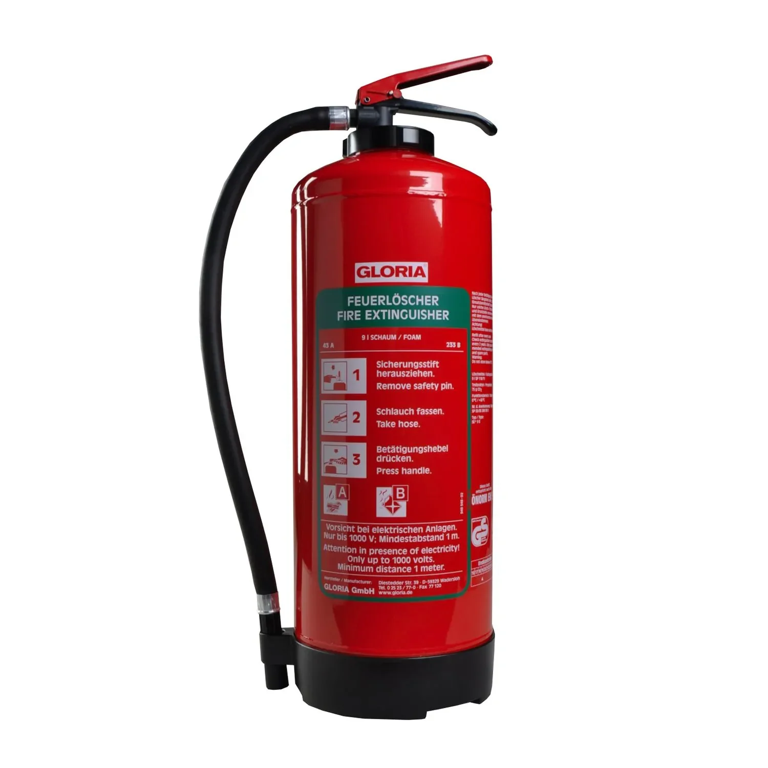 "Feuerlöscher, Schaumlöscher - SDB 6, mit Wandhalter und Manometer image"