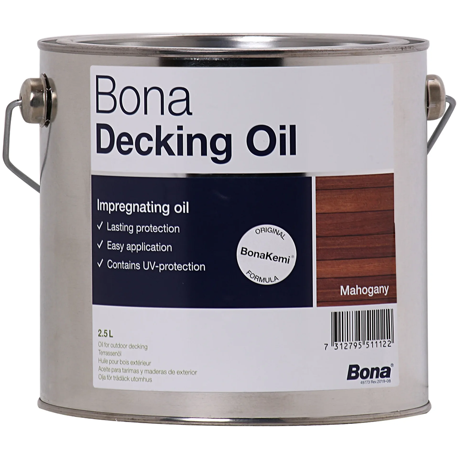 BONA Decking Oil 2,5 Liter Mahagoni Terrassenöl