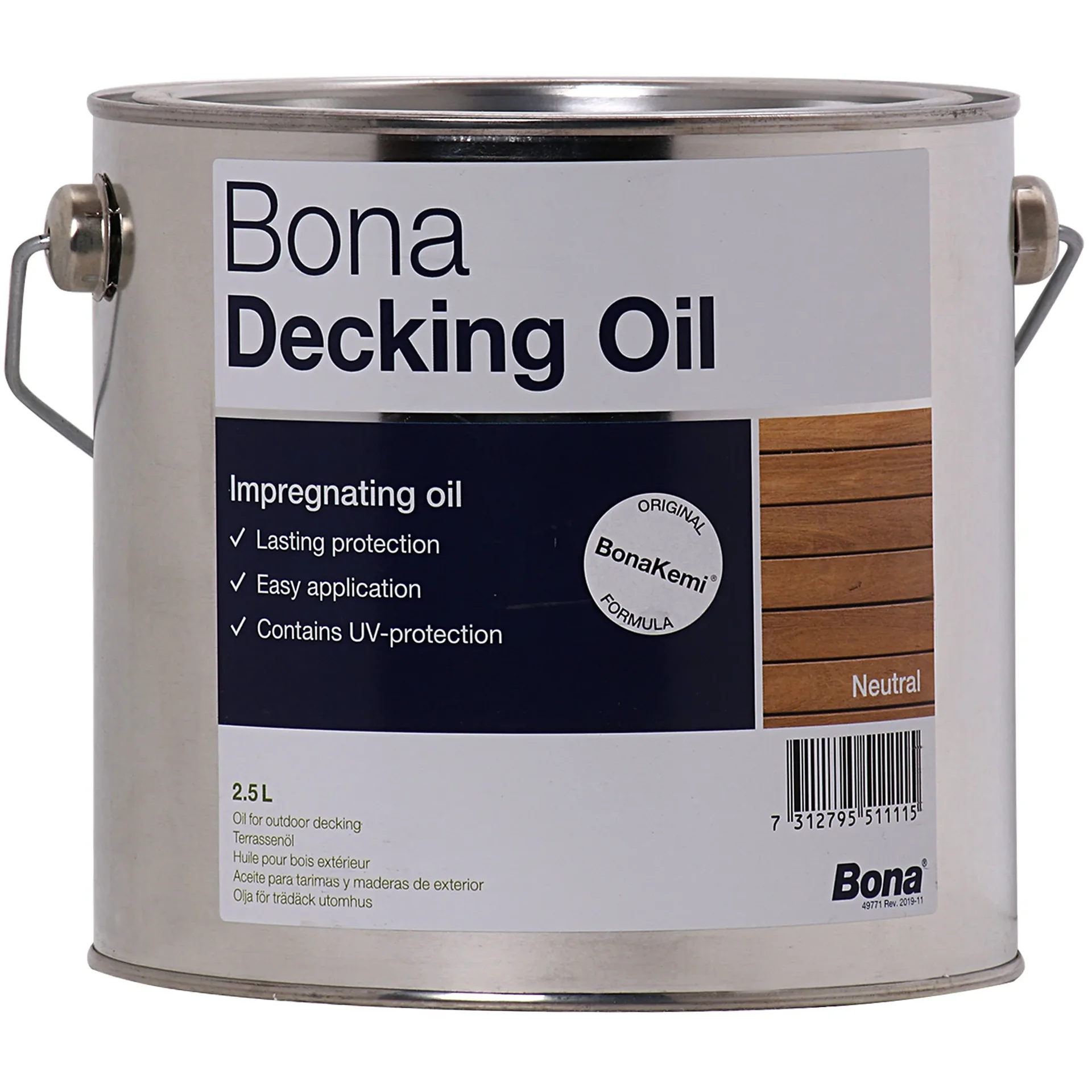 BONA Decking Oil 2,5 Liter Neutral