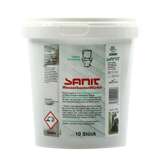 "SANIT Wasserkastenwürfel 10 Stck. für Geberit, TECE usw. image"