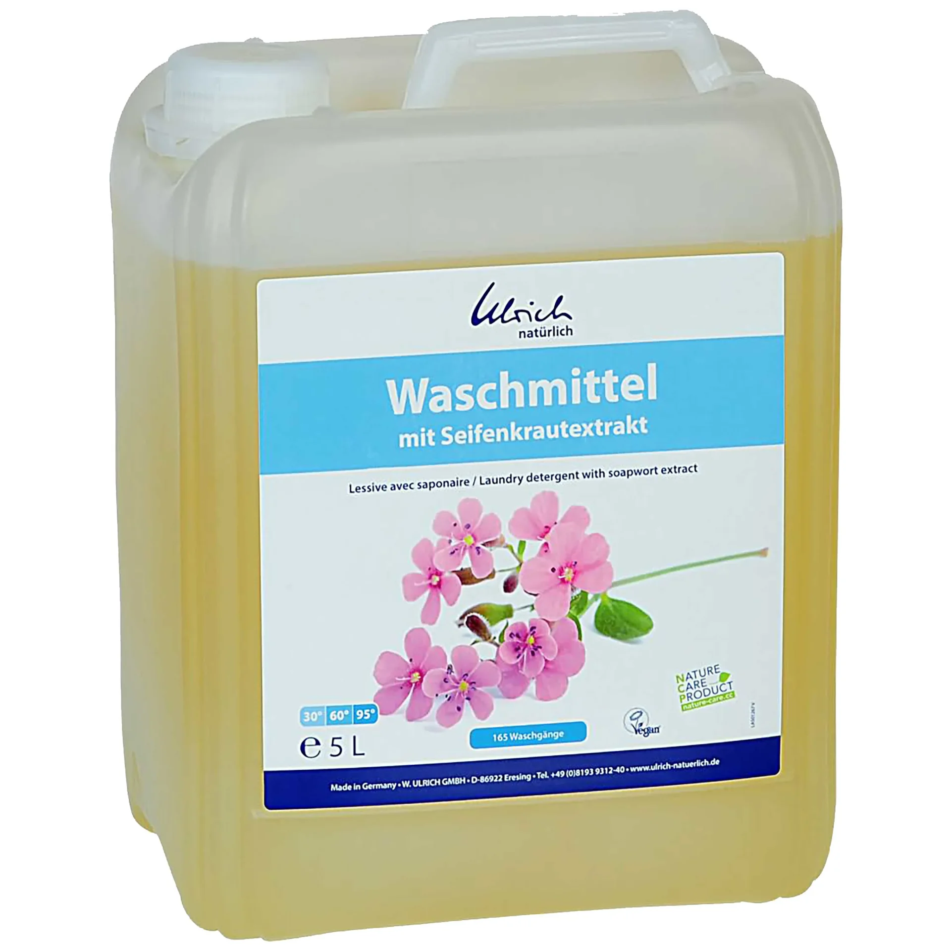 "ULRICH natürlich Waschmittel mit Seifenkrautextrakt 5 Liter flüssig image"
