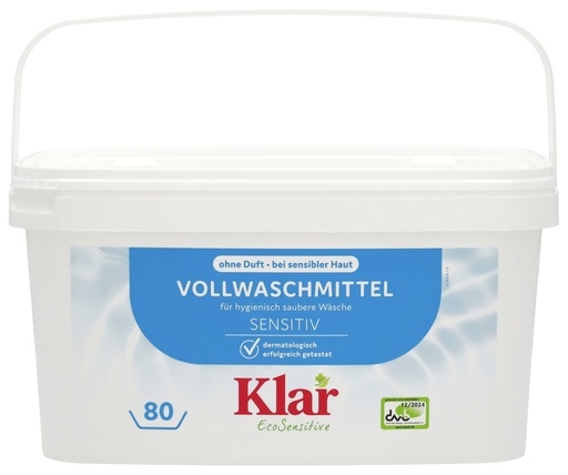 "KLAR Vollwaschmittel Pulver 4,4kg mit natürlichem Waschnuss-Extrakt image"