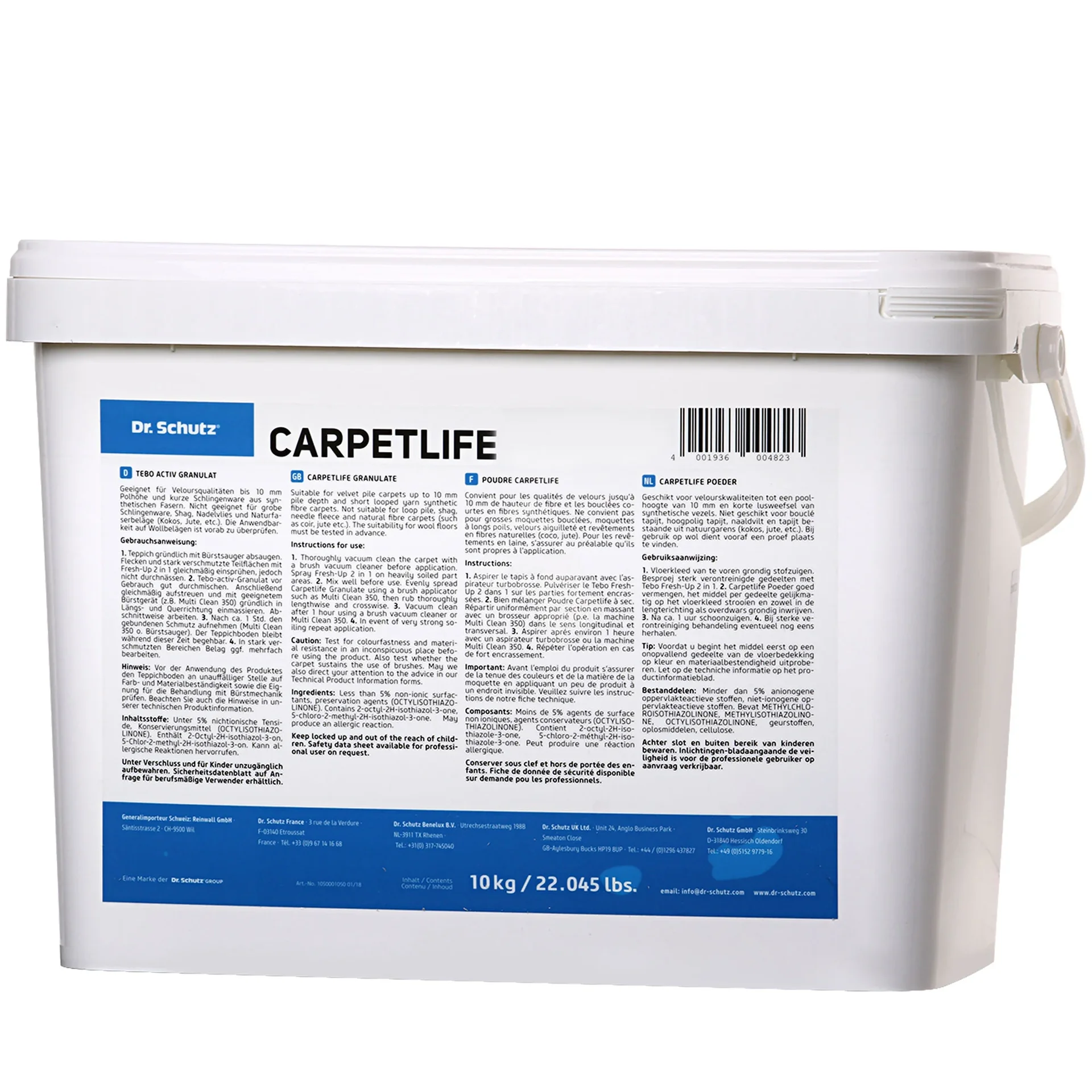 DR. SCHUTZ Carpetlife Granulat 10 kg TEBO ACTIV für ca. 150 m³