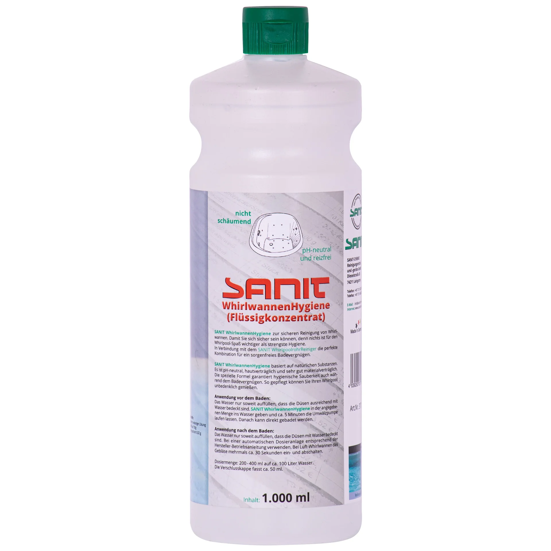 "SANIT WhirlwannenHygiene 1000 ml Flüssigkeitskonzentrat image"