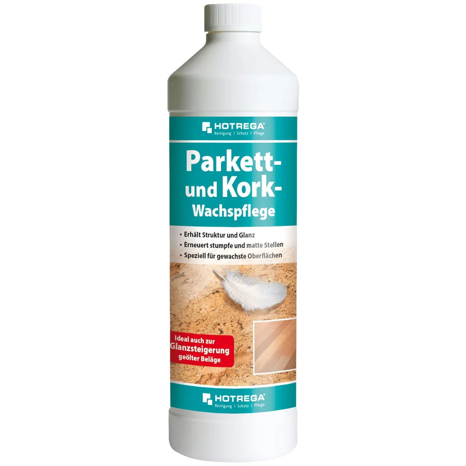 HOTREGA Parkett- und Kork Wachspflege 1 Liter Konzentrat