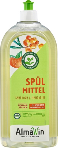 "ALMAWIN Spülmittel Sanddorn Mandarine 1 Liter image"