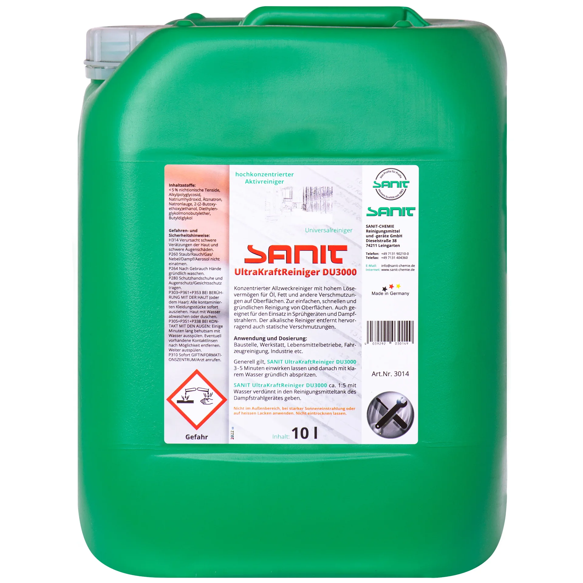 "SANIT Ultra Kraftreiniger DU 3000 - 10 Liter image"
