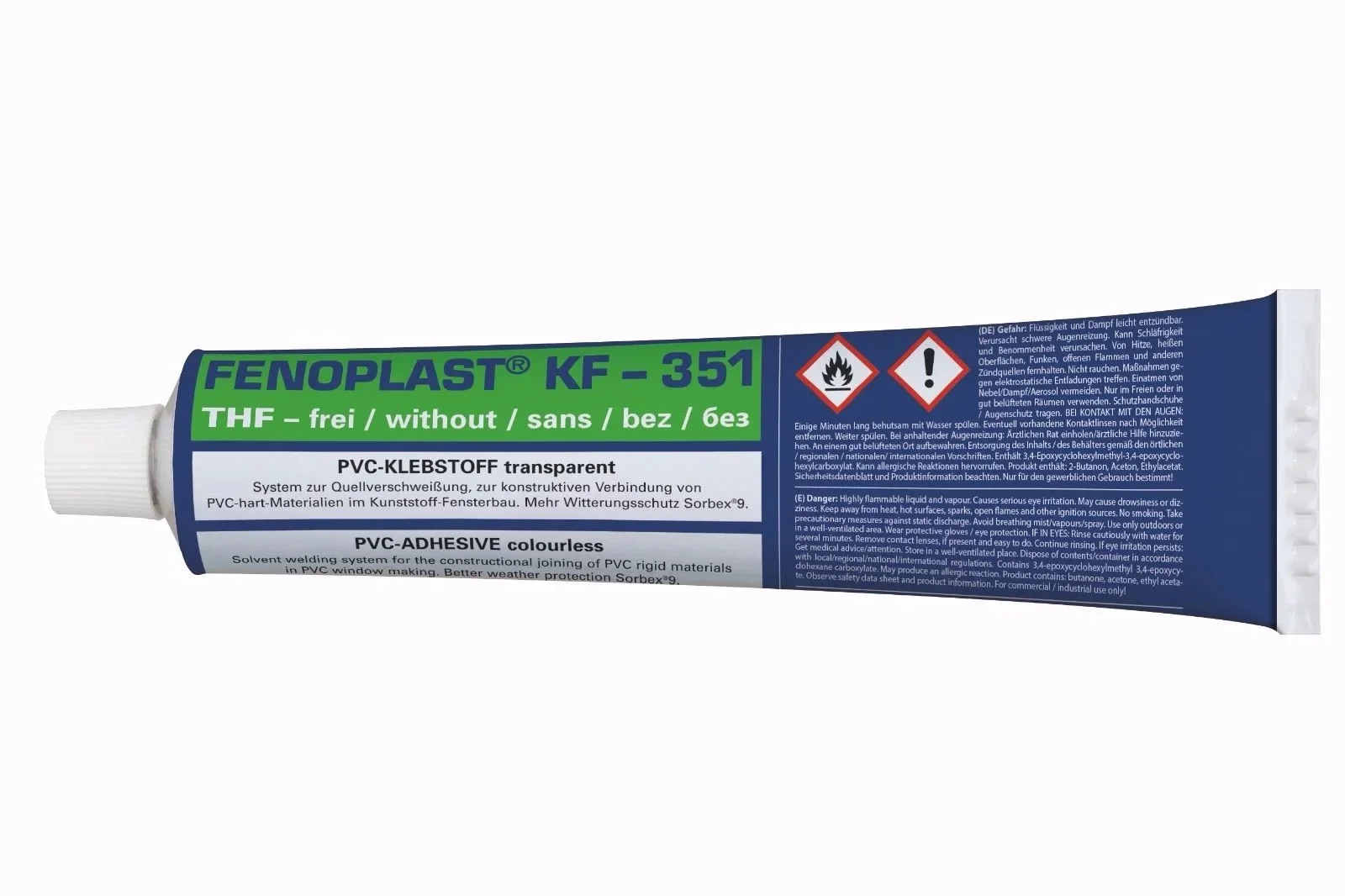 "FENOPLAST KF-351 transparent 180 g/200 ml Quellschweißmittel für PVC Hart image"