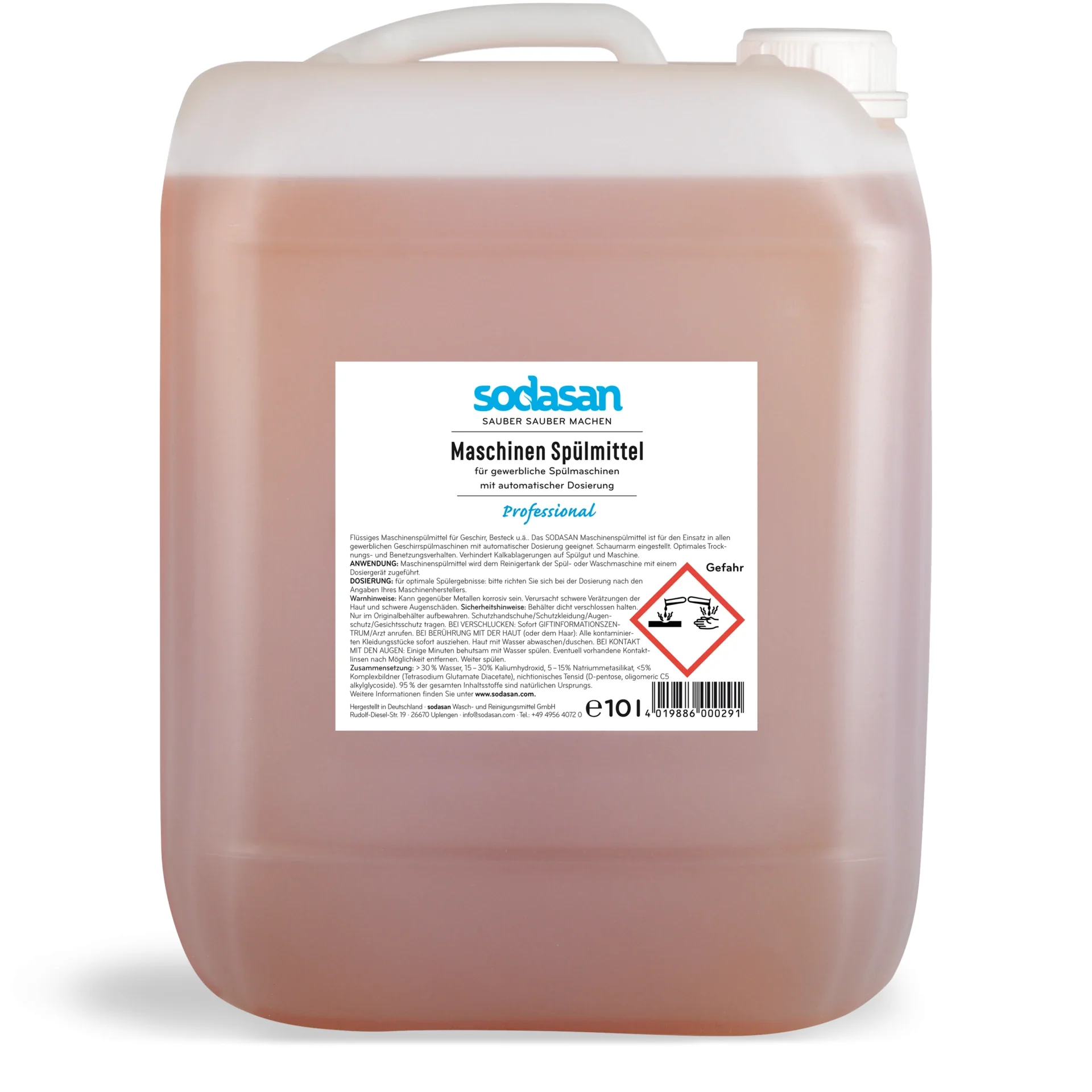 SODASAN Maschinenspülmittel flüssig 10 Liter