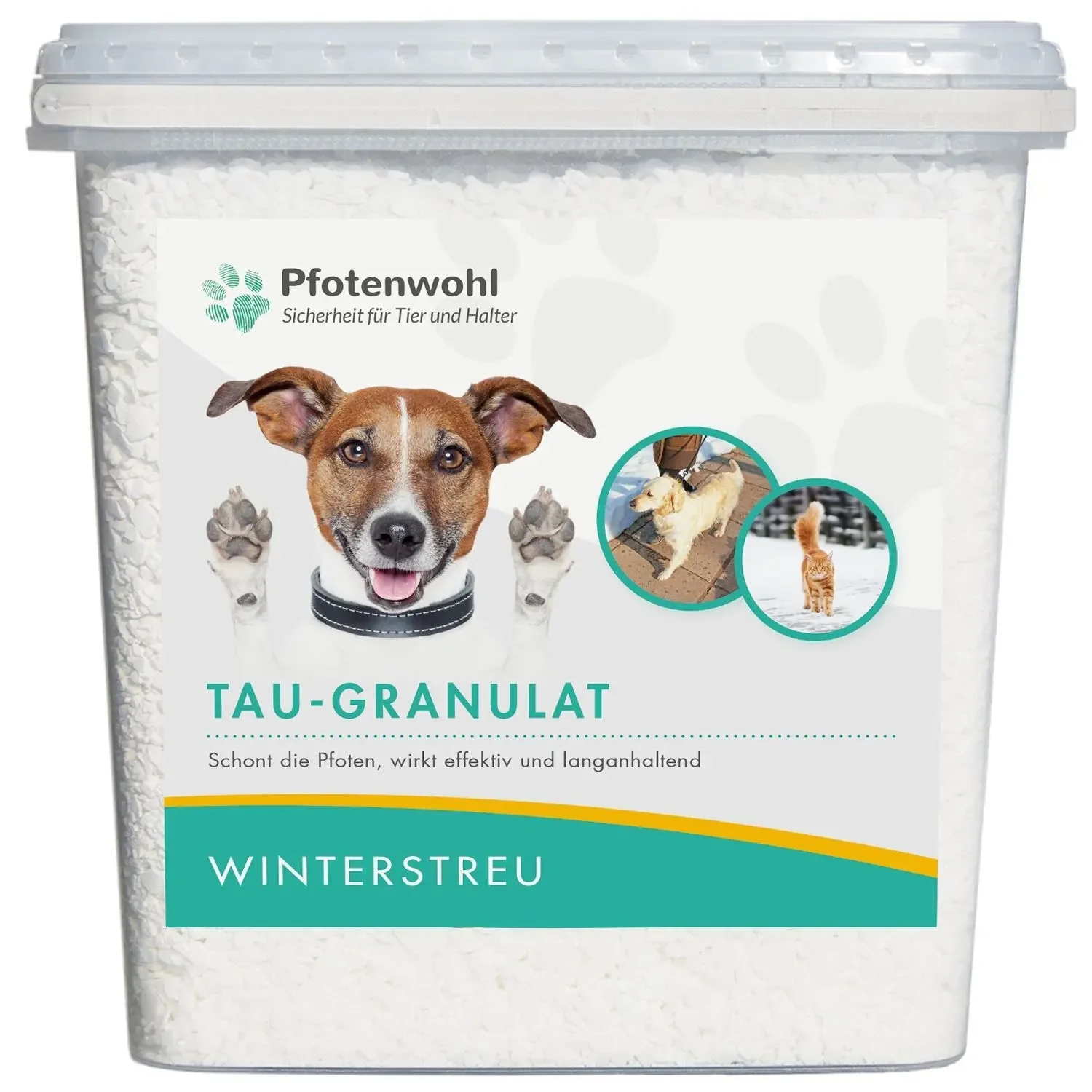 "HOTREGA Tau-Granulat Pfotenwohl 5 kg Winterstreu á 48 Stück = 240 Kg 1/2 Palette image"