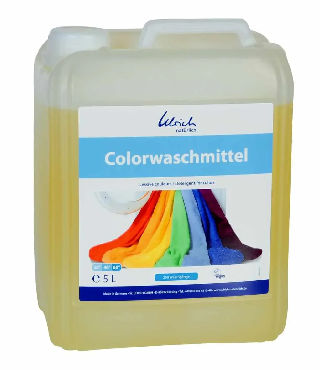 "ULRICH natürlich Waschmittel Color 5 Liter flüssig NCP-vegan zertifiziert image"