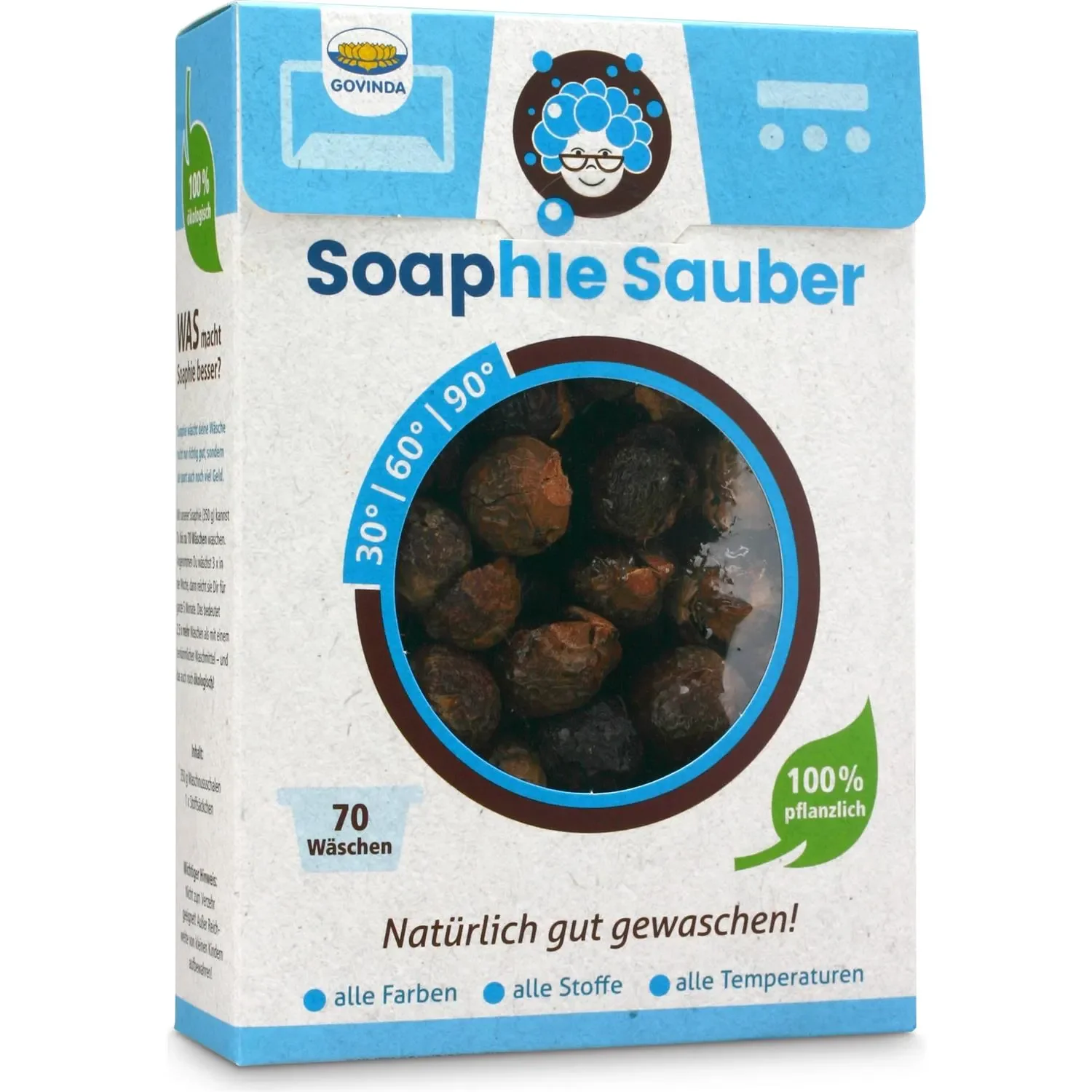 "GOVINDA Waschnuss Schalen 350 g Soaphie Sauber image"