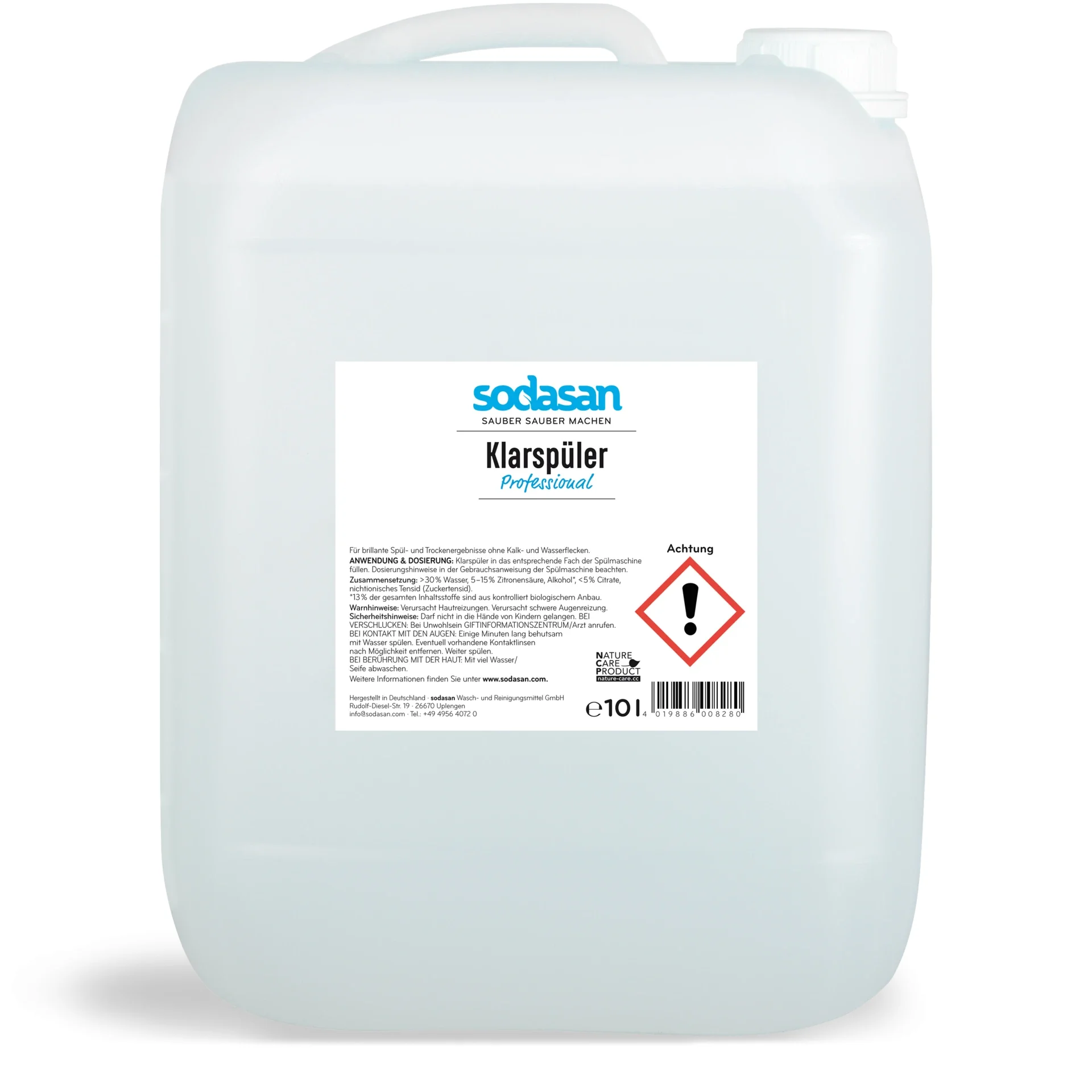 "SODASAN Klarspüler Professional 10 Liter image"