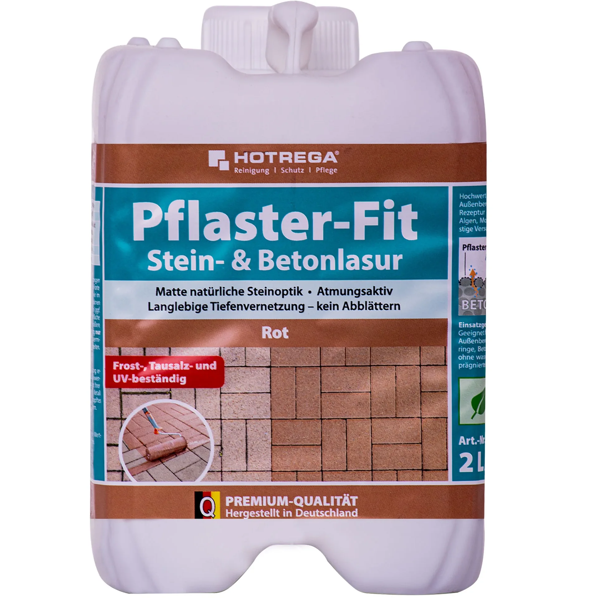 "HOTREGA Pflaster-Fit 2 Liter rot Stein- & Betonlasur image"