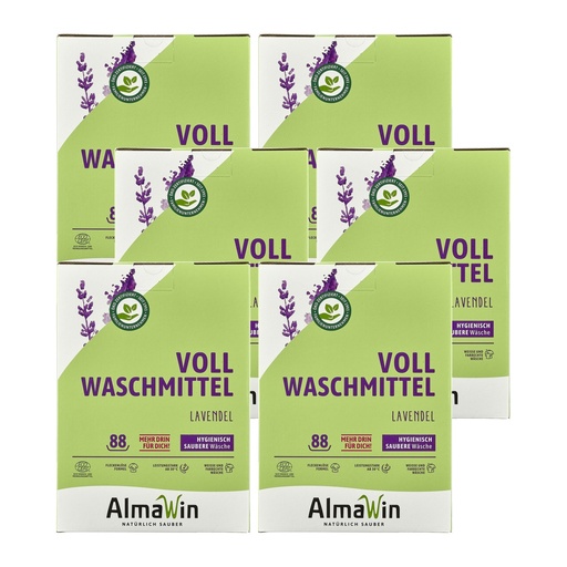 "ALMAWIN Vollwaschmittel 6 x 4,6 kg für ca. 492 Waschgänge image"