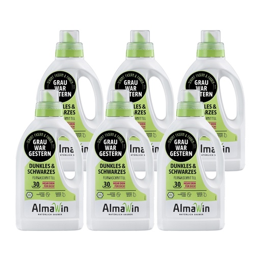 "ALMAWIN Waschmittel für Dunkles und Schwarzes 6 x 750 ml image"