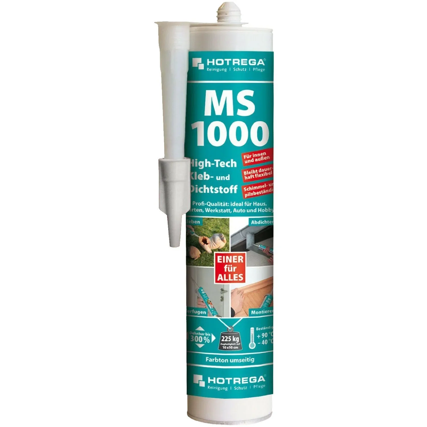 HOTREGA MS 1000 High Tech Kleb- und Dichtstoff 5 x 290 ml transparent-kristallklar