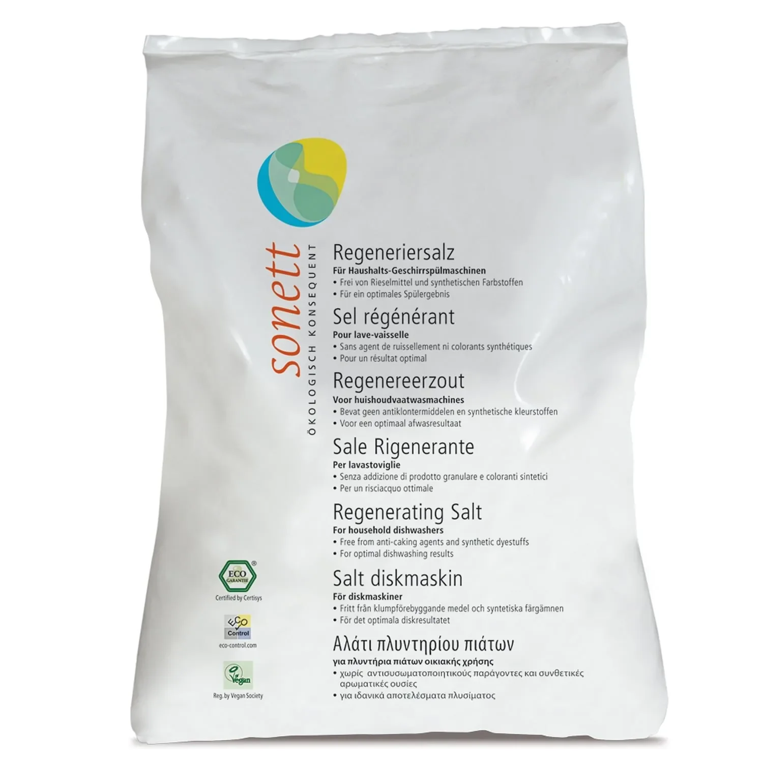 "SONETT Regeneriersalz 2 x 2 kg für die Geschirrspülmaschine image"