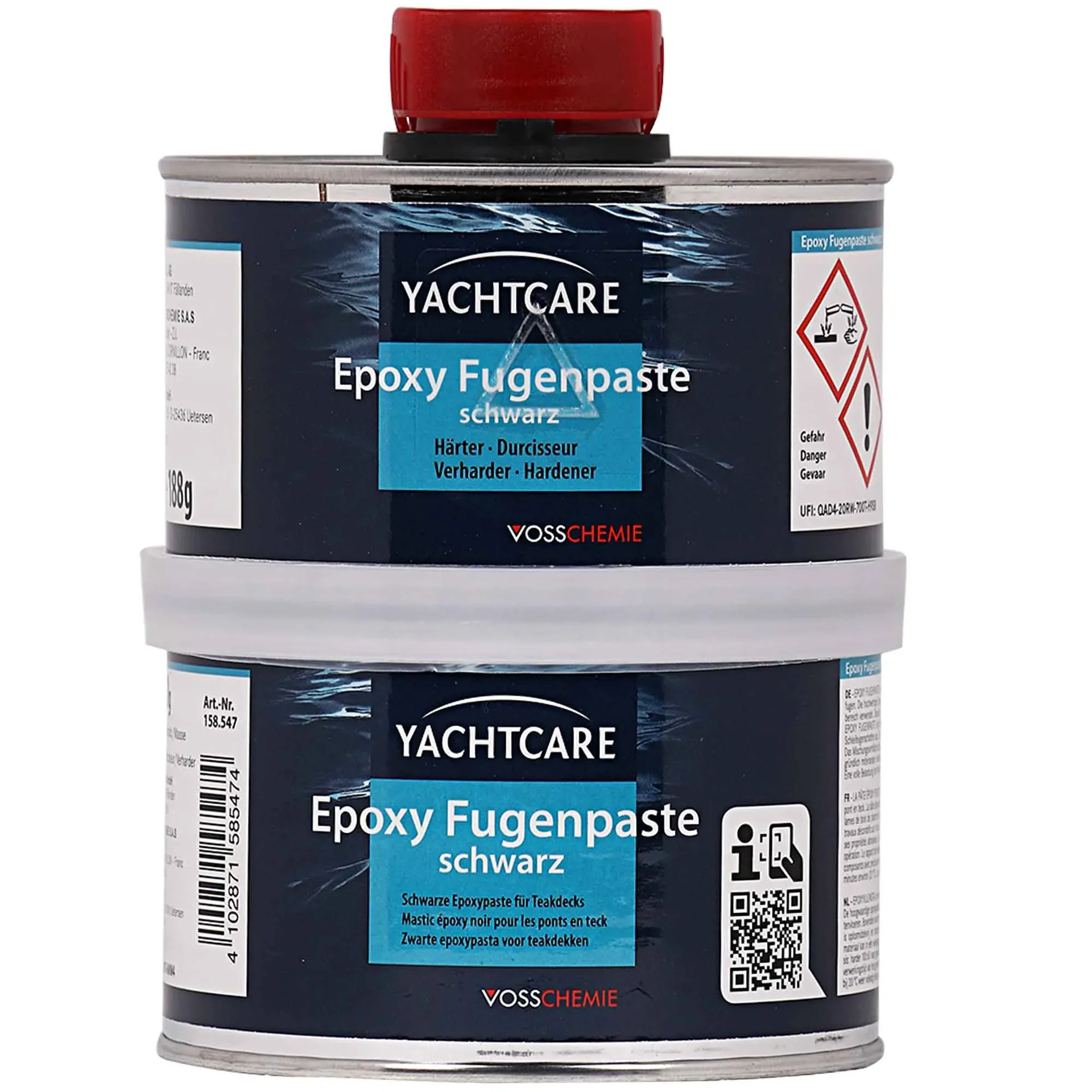 "YACHTCARE EP Fugenpaste schwarz A+B 500 image"