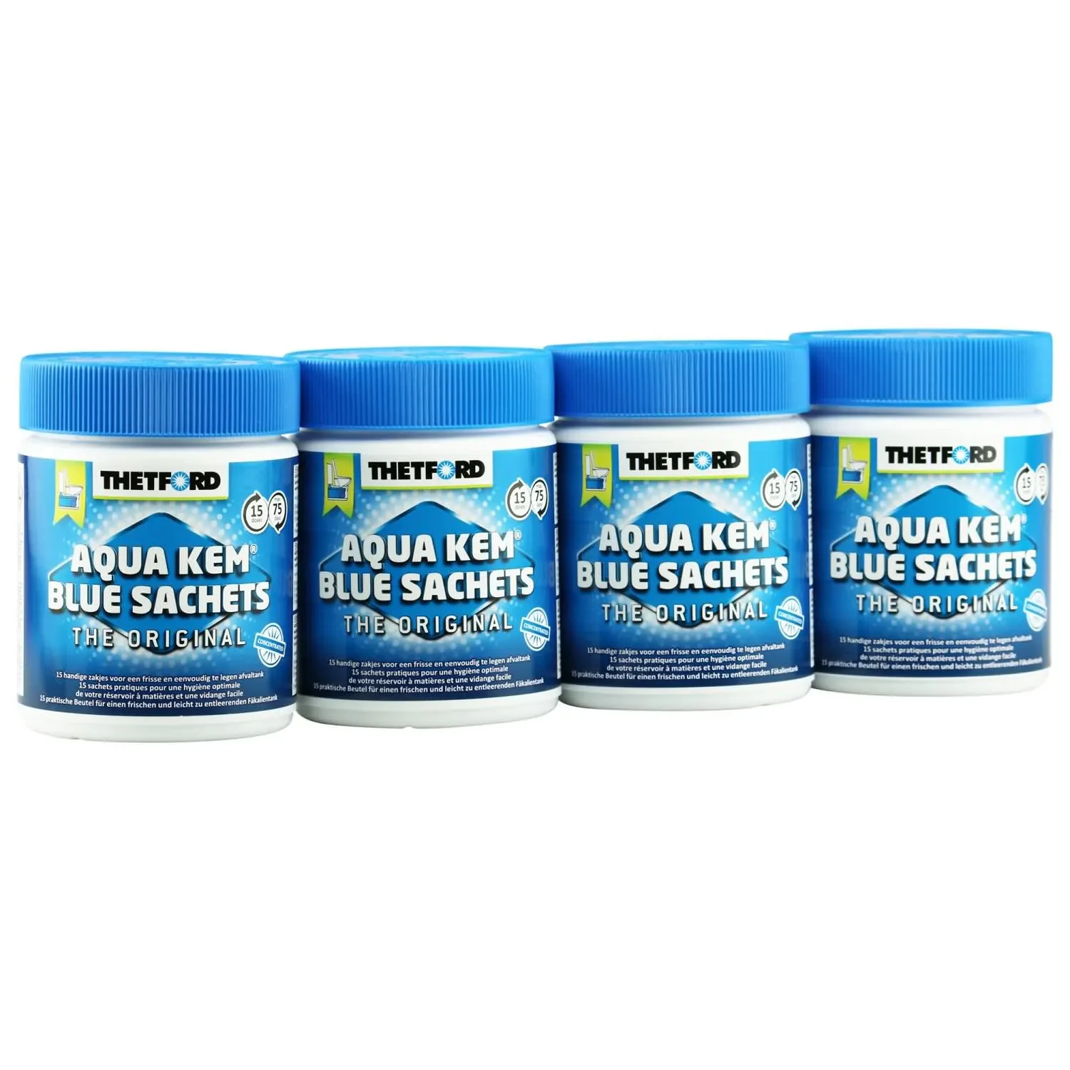 "THETFORD Aqua Kem Blue Sachets Behälter á 15 Beutel = 4 Dosen image"