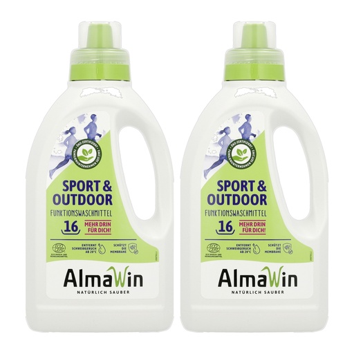 "ALMAWIN Sport + Outdoor Flüssigwaschmittel 2 x 750 ml image"