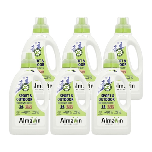 "ALMAWIN Sport + Outdoor Flüssigwaschmittel 6 x 750 ml image"
