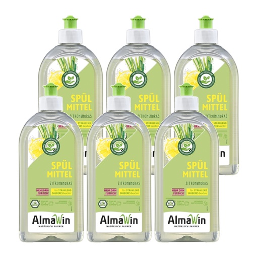 "ALMAWIN Spülmittel Zitronengras 6 x 500 ml image"