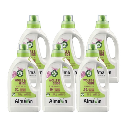 "ALMAWIN Wolle & Seide 6 x 750 ml Wollwaschmittel image"
