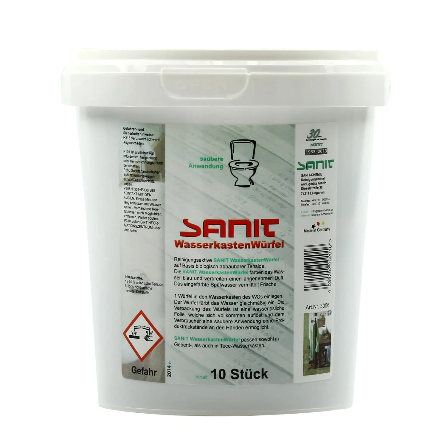 "SANIT Wasserkastenwürfel 6 Dosen x 10 Stck. für Geberit, TECE und andere image"