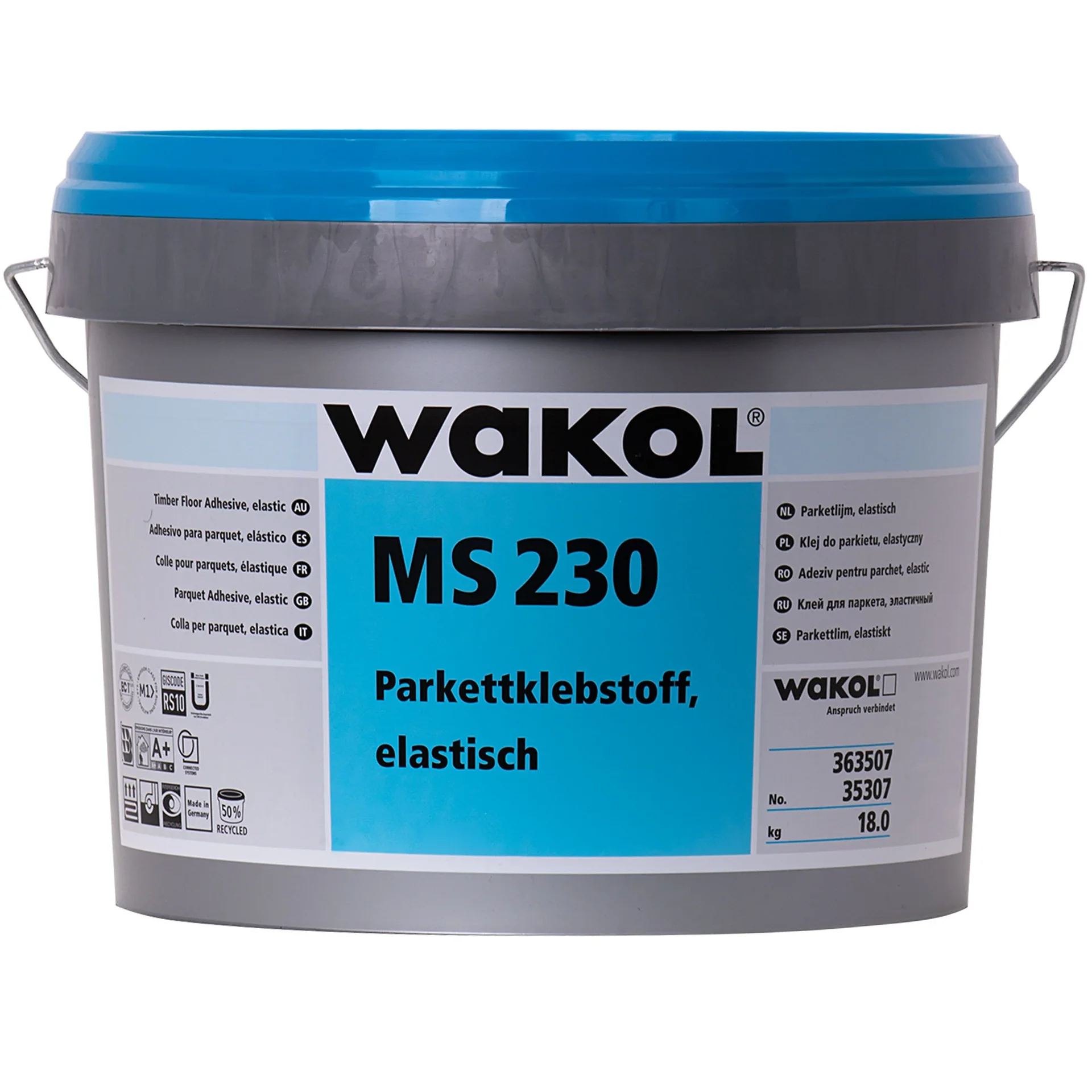 "WAKOL MS 230 Parkettklebstoff elastisch 18kg image"
