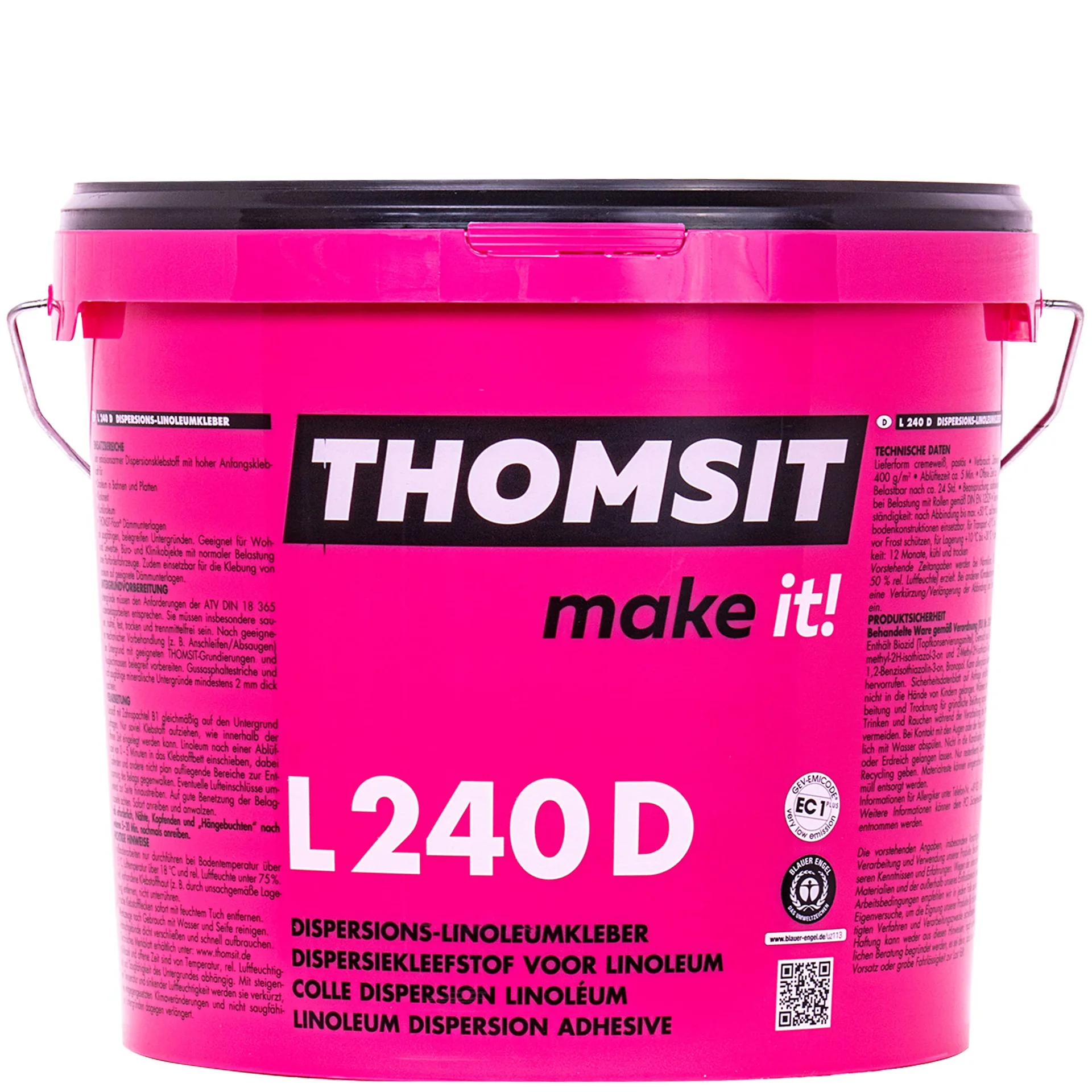 THOMSIT L 240 D EC1 Dispersions-Linoleumkleber 15 kg