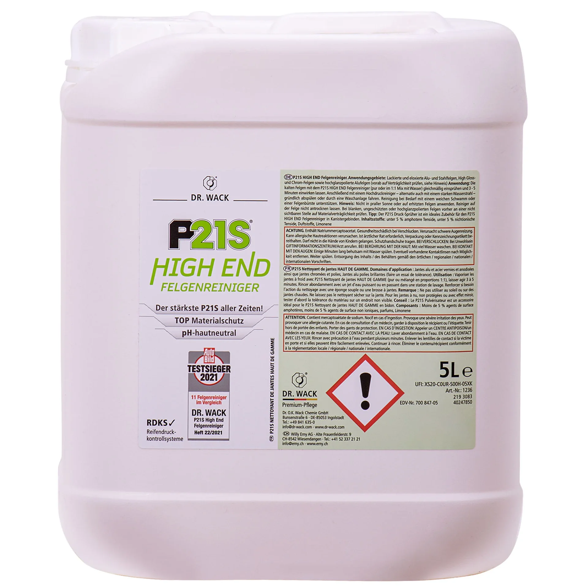 "DR. WACK KFZ HIGH END Felgenreiniger 5 Liter image"