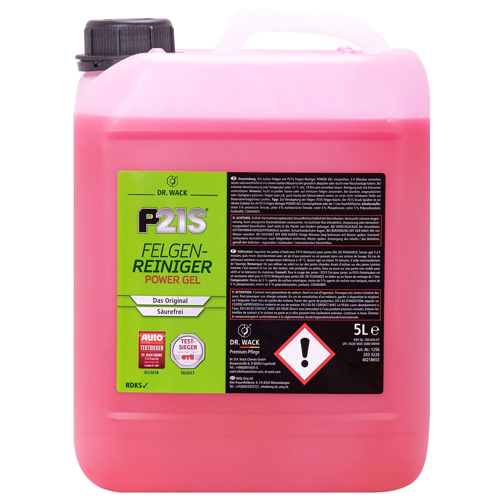 DR. WACK KFZ P21S Felgen-Reiniger POWER GEL 5 Liter