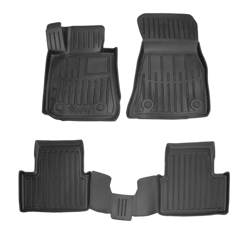 "Gummifußmatten Auto, 3D Gummifußmatten, passgenaue Autofußmatten BMW i4 (G26) (2022-...) image"