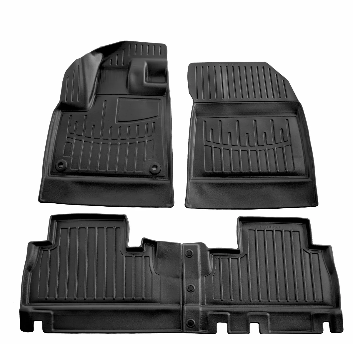 "Gummifußmatten, Auto Fußmatten, 3D Gummimatten, passgenau für CITROEN Berlingo III (2018-2023), ohne Armlehne image"