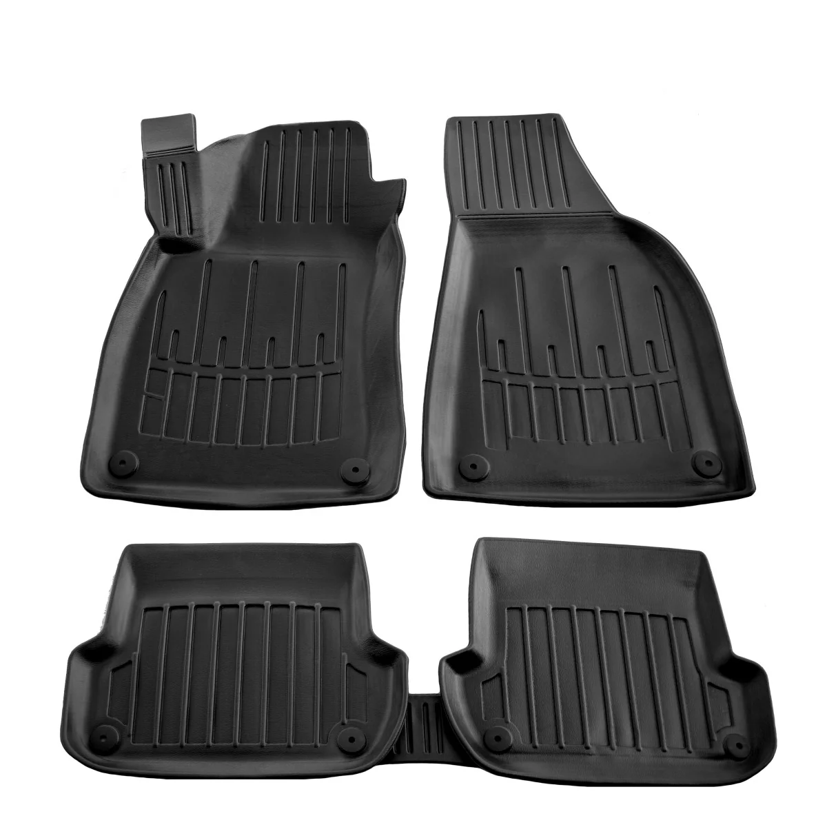 "Fußmatten Audi A4 B7, Gummifußmatten 3D, passgenau, A4 (2004-2008) image"