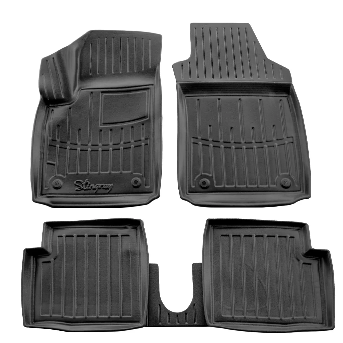 Gummifußmatten Auto für FIAT 500 (2007-2024)