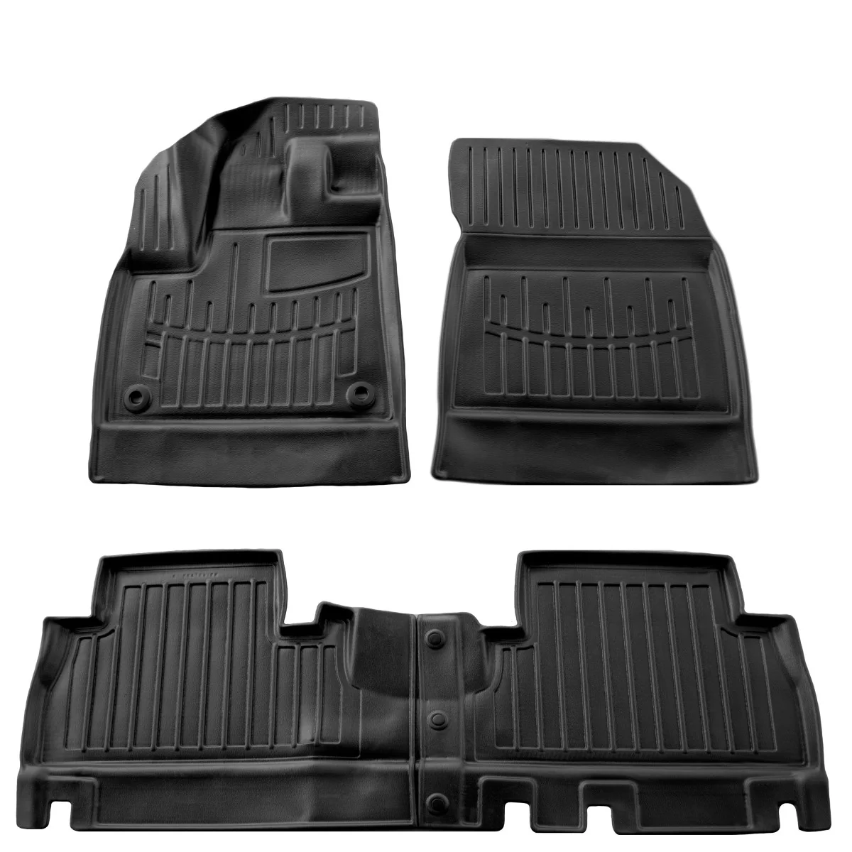 "Fußmatten Auto, Gummimatten Auto 3D für FIAT Doblo (K9) ab 2022, mit Armlehne, passgenau, wasserdicht image"